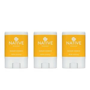 3x Native Sugar Cookie Holiday Edition Mini Travel Size Deodorant Sticks
